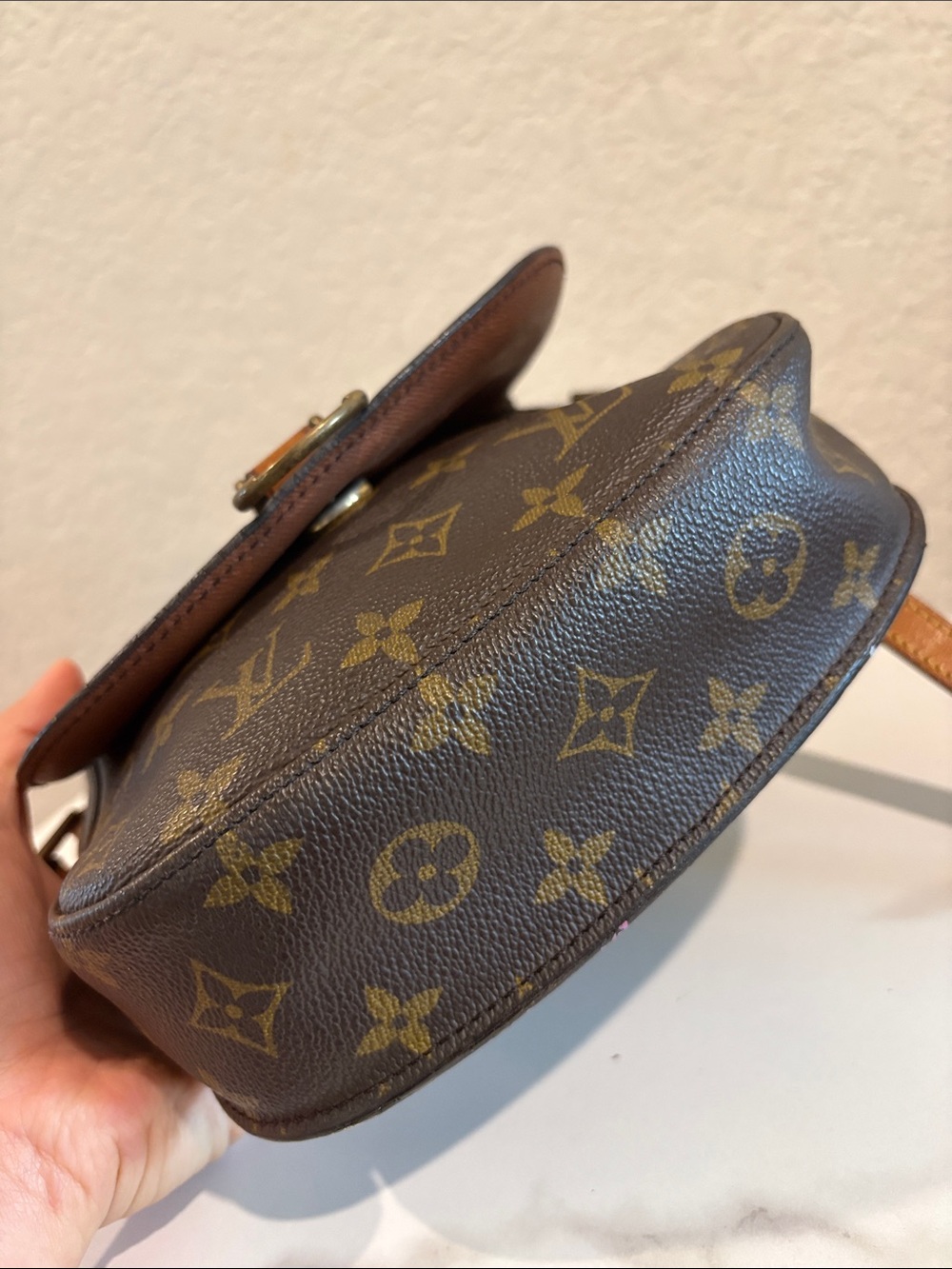 Louis Vuitton LP0970 MM Saint Cloud Brown Monogram Crossbody Bag - Picture 12 of 14
